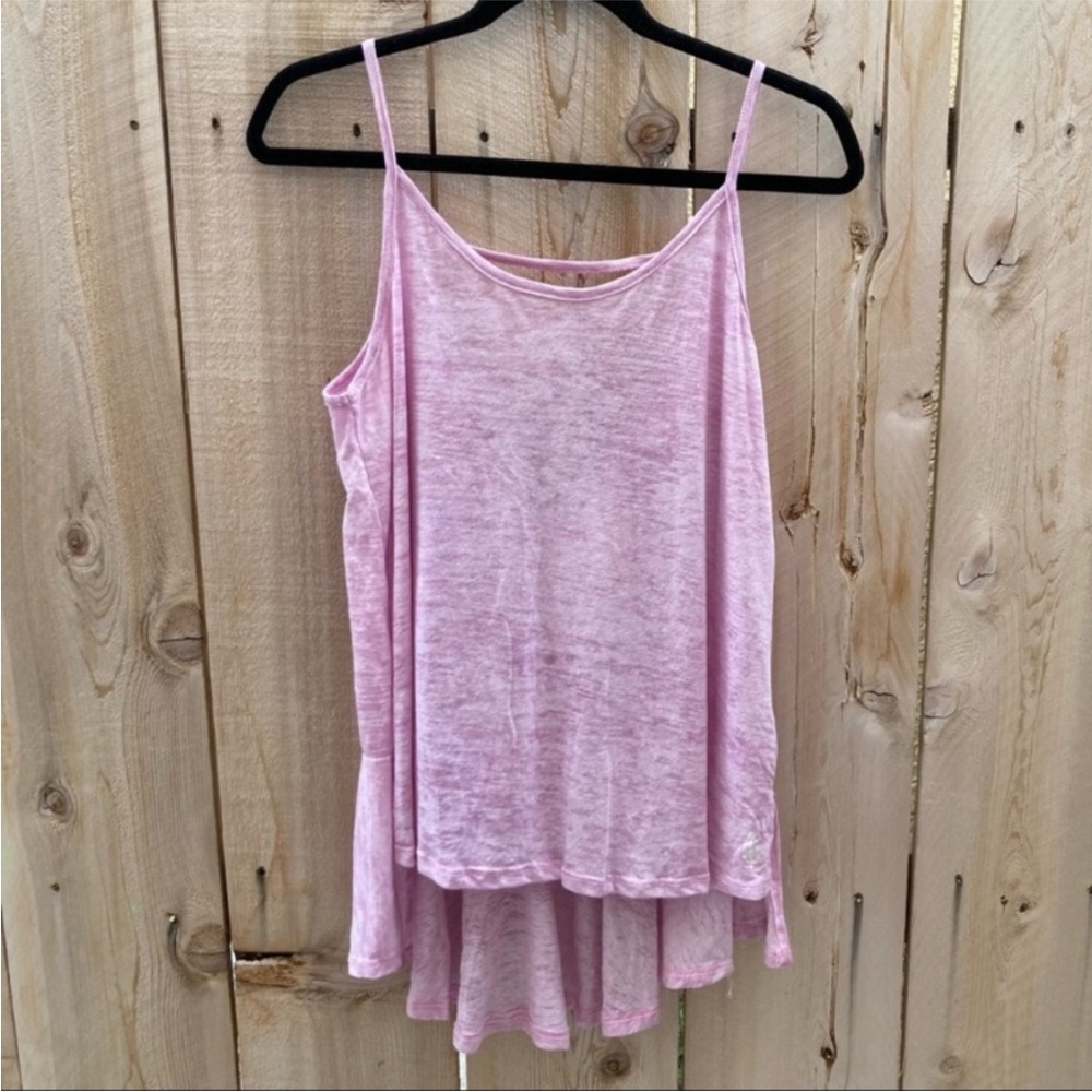 #125 Free Press Pink NWT Tank Top with Flowy Design